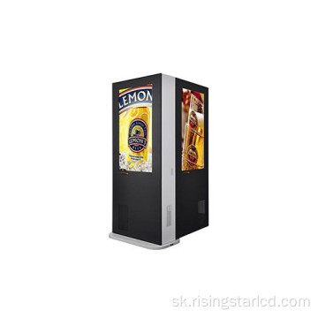 Vertikálny obojstranný digitálny totem s vysokým jasom